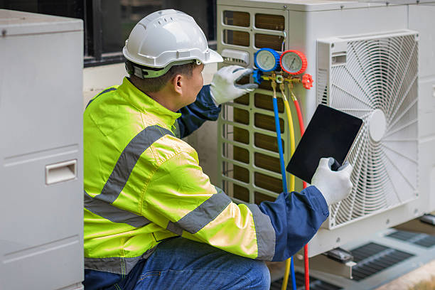 Professional Air Conditioning Repair technician working in North Brookfield, NY